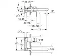 Смеситель для раковины Grohe BauEdge (цвет - хром) (20474000) фото 2 Aquada.com.ua