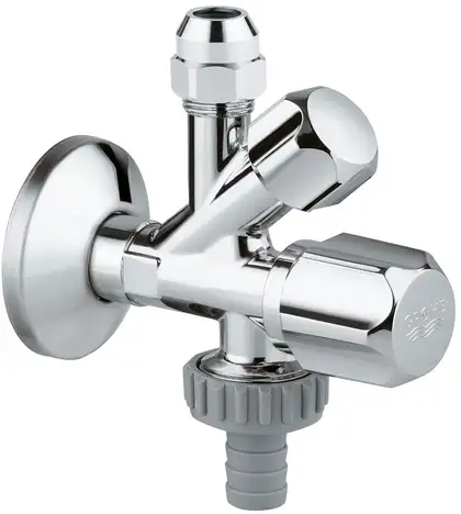 Grohe Запорний, кутовий вентиль 1/2" для стиральной или посудомоечной машин (22036000) фото 1 Aquada.com.ua