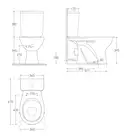 VOLLE MARO NEW компакт напольный гор. выпуск, нижний подвод, бачок 6л, сиденье полипропилен (13-52-333) фото 2 Aquada.com.ua