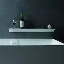 VOLLE Полочка 60*12*6,5см каменная Solid surface (18-40-115) фото 1 Aquada.com.ua