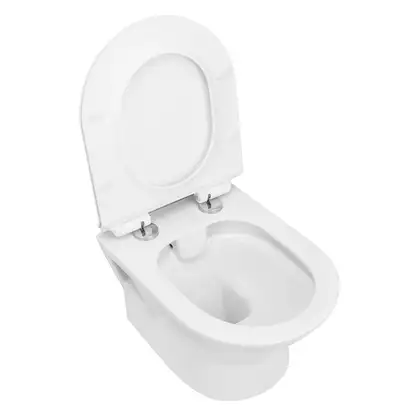 VOLLE FIESTA RIM унитаз подвесной без ободка, сиденье твердое SLIM slow-closing 51*36*40см (13-77-034) фото 4 Aquada.com.ua