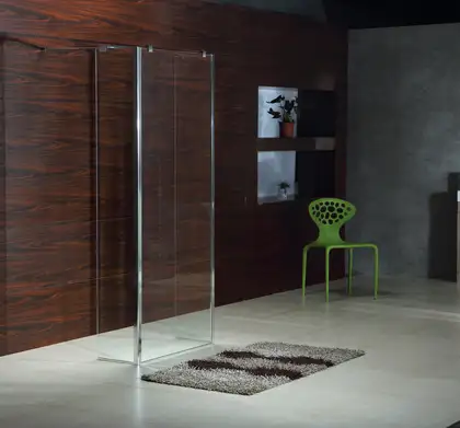 VOLLE Стенка Walk-In 30*190см, каленое прозрачное стекло 8мм (18-07-30) фото 3 Aquada.com.ua