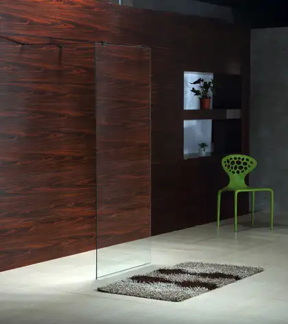 VOLLE Стенка Walk-In 90*190см, каленое прозрачное стекло 8мм (18-08-90) фото 2 Aquada.com.ua