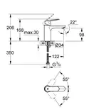 Grohe Eurosmart Cosmopolitan Смеситель однорычажный для раковины M-Size (23327000) фото 2 Aquada.com.ua