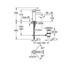 Смеситель для раковины Grohe Essence DN 15 (цвет - золото), с донным клапаном (23589GL1) фото 2 Aquada.com.ua