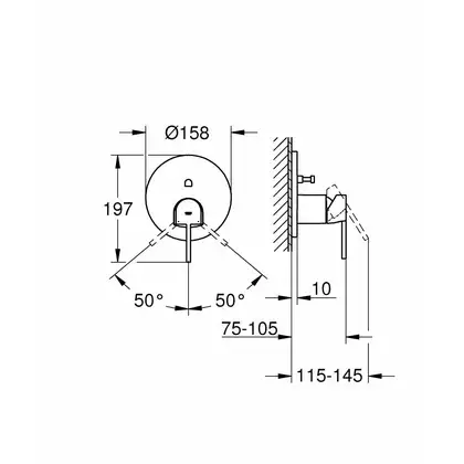 Grohe Plus Смеситель однорычажный с переключателем на 2 положения (24060003) фото 2 Aquada.com.ua
