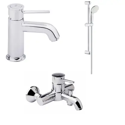 GROHE BauClassic Комплект змішувачів для ванни з душовим гарнітуром (123868S) фото 1 Aquada.com.ua