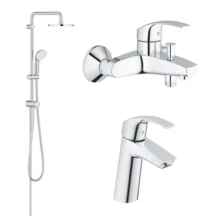 Набор смесителей Grohe Eurosmart 123389M (123389M) фото 1 Aquada.com.ua