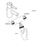 GROHE Комплект аераторів GROHE 7,2 л / хв + 14,9 л / хв різьбленням М16,5 (13937000) фото 2 Aquada.com.ua