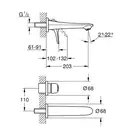 GROHE Змішувач для раковини на 2 отвори M-Size Eurostyle  (19571003) фото 9 Aquada.com.ua