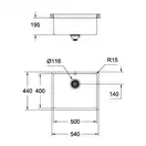 GROHE Кухонная мойка Sink K700U (31574GN0) (31574GN0) фото 2 Aquada.com.ua