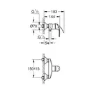 GROHE Смеситель для душа, однорычажный Eurosmart New (33555002) фото 6 Aquada.com.ua