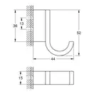 Крючок Grohe Selection 41039000 фото 2 Aquada.com.ua