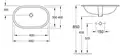 Раковина под столешницу Villeroy & Boch O.novo 60x35 см (41626001) фото 3 Aquada.com.ua