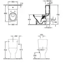 VILLEROY & BOCH O.NOVO унитаз напольный 36*76см гор вып (56611001) фото 2 Aquada.com.ua