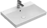 Villeroy & Boch AVENTO умывальник 60*47см, с выбитым центральным отверстием под смеситель, с переливом, белый альпин (41586001)