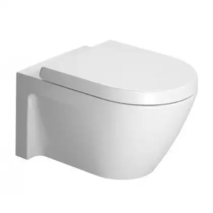 DURAVIT STARCK 2 унитаз подвесной с вертикальным смывом, вкл. крепление Durafix, 370*540, белый (2534090000) фото 1 Aquada.com.ua