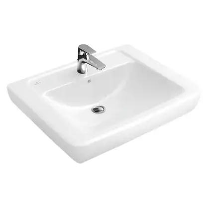 VILLEROY & BOCH VERITY DESIGN умывальник 65*51см, цетр.отвестие под смес.выбито, с переливом, цвет белый альпин (51036501) фото 1 Aquada.com.ua