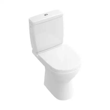 VILLEROY & BOCH O.NOVO унитаз 36*61см напольный, вертикальный смыв, короткая база, горизонтальный выпуск, цвет белый альпин (56891001) фото 1 Aquada.com.ua