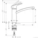 GROHE Ecos M Смеситель для кухни однорычажный, хром (14815000) фото 4 Aquada.com.ua