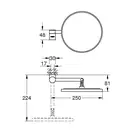 Зеркало косметическое Grohe Selection 41077000 фото 2 Aquada.com.ua