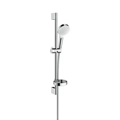 Hansgrohe Душевой набор 0,65 м, с мыльницей Casetta, белый/хром Crometta Vario (26553400) фото 3 Aquada.com.ua