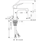 Смеситель для раковины Axor Citterio M (34010000) фото 3 Aquada.com.ua