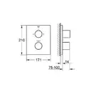 Термостат для душа Grohe Grohtherm F (цвет - хром) (27618000) фото 3 Aquada.com.ua