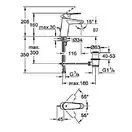 Смеситель для раковины Grohe Eurodisc Cosmopolitan (цвет - хром) (33183002) фото 4 Aquada.com.ua