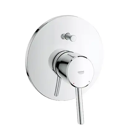 Смеситель однорычажный для ванны Grohe Concetto DN 15 (цвет - хром) со встраиваемой и наружной частью (32214001) фото 1 Aquada.com.ua
