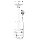 Душевая система с термостатом Hansgrohe Raindance Select E Showerpipe 300 2jet с ShowerTablet Select 300 (цвет - хром/белый) (27126400) фото 2 Aquada.com.ua