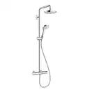 Душевая система с термостатом Hansgrohe Croma Select S Showerpipe 180 2jet (цвет - хром/белый) (27253400) фото 1 Aquada.com.ua