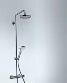 Душевая система с термостатом Hansgrohe Croma Select S Showerpipe 180 2jet (цвет - хром/белый) (27253400) фото 2 Aquada.com.ua