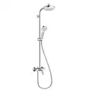 Душевая система Hansgrohe Crometta Showerpipe 160 1jet (цвет - хром/белый) (27266400) фото 1 Aquada.com.ua