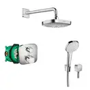 Душевая система скрытого монтажа Hansgrohe Croma Select E с термостатом Ecostat E (цвет - хром/белый) (27294000) фото 1 Aquada.com.ua