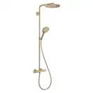 Душевая система с термостатом Hansgrohe Raindance Select S Showerpipe 240 1jet PowderRain (цвет - матовая бронза) (27633140) фото 1 Aquada.com.ua