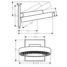 Верхний душ Ø 250 мм Hansgrohe Rainfinity, 1 тип струи (цвет - белый матовый) (26226700) фото 7 Aquada.com.ua