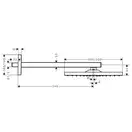 Верхний душ Hansgrohe Raindance E 300 х 300 мм, 1 тип струи (цвет - полированное золото) (26238990) фото 2 Aquada.com.ua