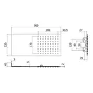 Верхний душ Paffoni SLIM 500 x 220 x h2 мм, хром (ZSOF117CR) фото 3 Aquada.com.ua