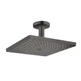 Верхній душ Hansgrohe Raindance Select E 300 1jet Air з стельовим утримувачем, Brushed Black (26250340)