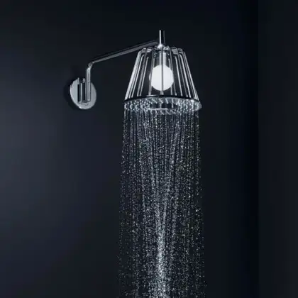 Верхний душ, поворотный Ø 275 мм Axor LampShower (цвет - хром), 1 вид струи (26031000) фото 2 Aquada.com.ua