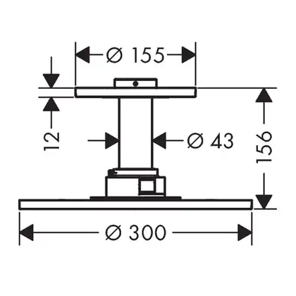 Верхний душ Axor ShowerSolutions Ø 300 мм (цвет - хром), 2 типа струи (35304000) фото 3 Aquada.com.ua