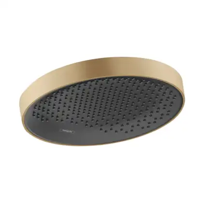 Верхний душ Ø 360 мм Hansgrohe Rainfinity, 1 тип струи (цвет - матовая бронза) (26231140) фото 1 Aquada.com.ua