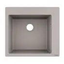 Встраиваемая кухонная мойка Hansgrohe S51 S510-F450 (цвет - серый бетон) 450 (43312380) фото 1 Aquada.com.ua