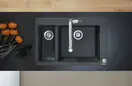 Встраиваемая кухонная мойка Hansgrohe S51 S510-F635 (цвет - чёрный графит) 180/450 (43315170) фото 2 Aquada.com.ua