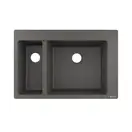 Встраиваемая кухонная мойка Hansgrohe S51 S510-F635 (цвет - серый камень) 180/450 (43315290) фото 1 Aquada.com.ua