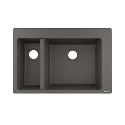 Встраиваемая кухонная мойка Hansgrohe S51 S510-F635 (цвет - серый камень) 180/450 (43315290) фото 1 Aquada.com.ua