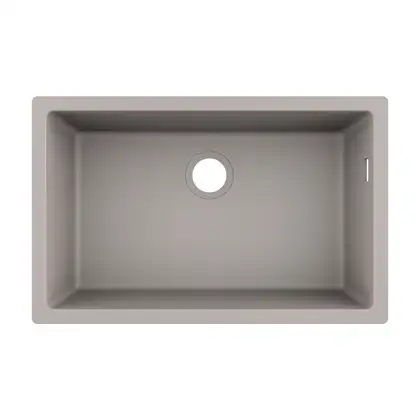 Мойка для монтажа под столешницу Hansgrohe S51 S510-U660 (цвет - серый бетон) 660 (43432380) фото 1 Aquada.com.ua