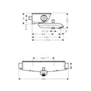 Термостат для ванны Hansgrohe Ecostat Select (цвет - белый/хром) (13141400) фото 3 Aquada.com.ua