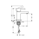 Смеситель для раковины, однорычажный Hansgrohe Metris S (цвет - хром) (31068000) фото 2 Aquada.com.ua
